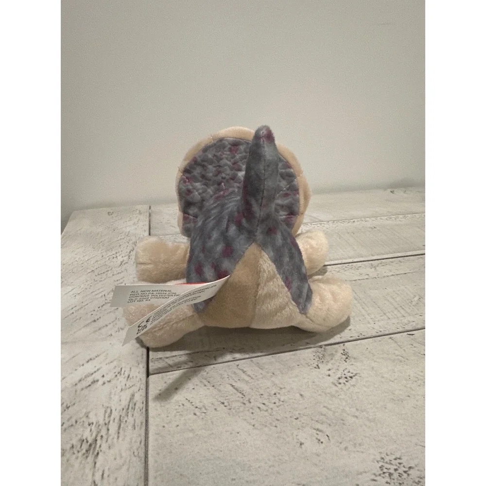 Wild Republic Triceratops Dinosaur Plush Stuffed Animal Grey Purple Tan 8 Inch